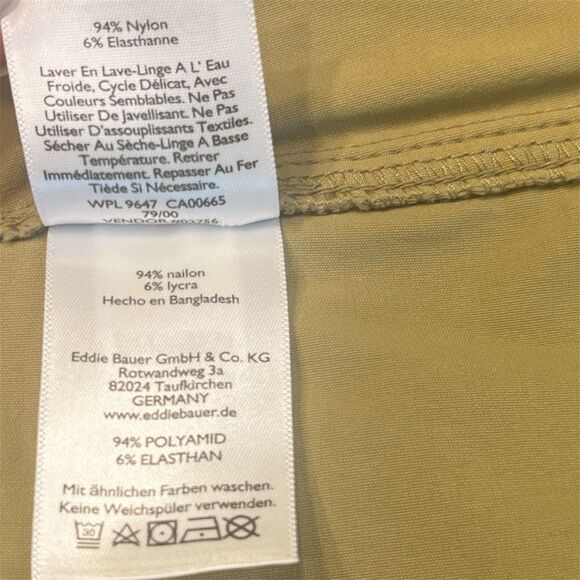 Eddie Bauer FirstAscent Guide Pro Shorts Men’s 44 Tan Hiking Zip Pockets Outdoor - Picture 6 of 8